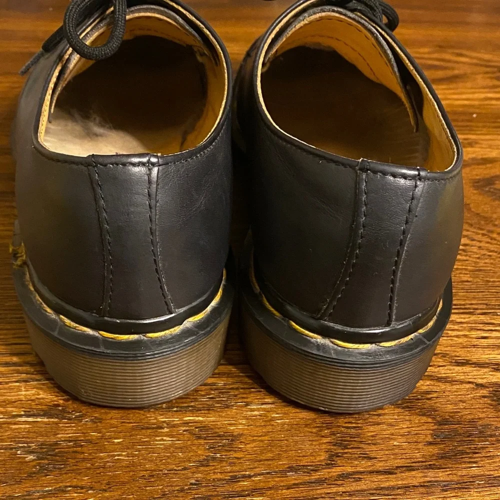Dr. Martens Made in England 1461 Vintage 3 Eye Black Leather Oxfords UK 6 US 8 W